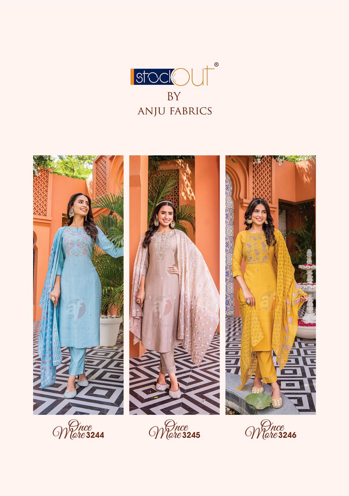 Once More Vol 3 Nylon Viscose Readymade Suits Catalog